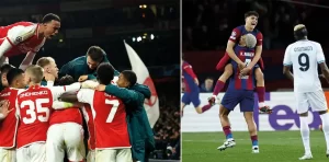 Arsenal ve Barcelona çeyrek finale yükseldi