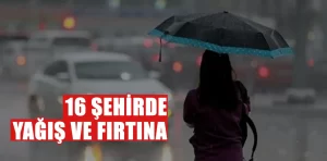 16 Şehirde yağış ve fırtına bekleniyor! Kütahya’da listenin içinde