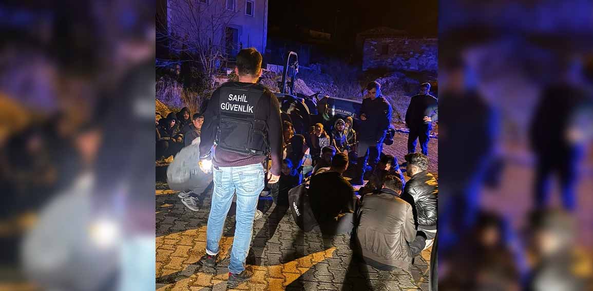 İzmir açıklarında 47 düzensiz göçmen yakalandı