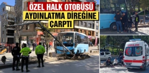 Kütahya’da özel halk otobüsü kaza yaptı: 2 yaralı