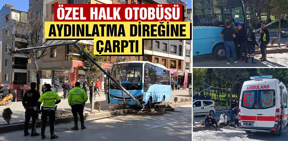 Kütahya’da özel halk otobüsünün