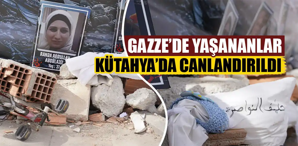 Kütahya’da Filistin’de devam zulme