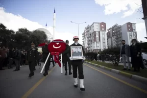 Şehit Uzman Çavuş Ercan Güven, son yolculuğuna uğurlandı