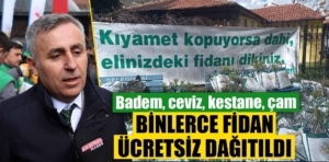 Kütahya’da binlerce fidan ücretsiz dağıtıldı 