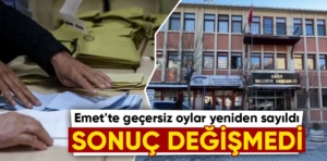 AK Parti’nin Emet seçimi itirazında sonuç değişmedi