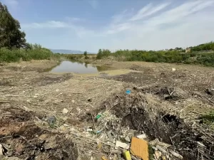 Büyük Menderes Nehri’nde sular çekildi