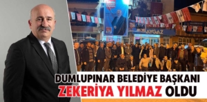 Dumlupınar’da seçimin kazananı Zekeriya Yılmaz oldu