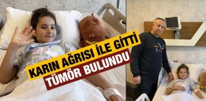 Karın ağrısıyla gitti tümör çıktı