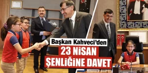 Kütahya’da Başkan Kahveci, çocukları ağırladı