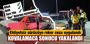 Kütahya’da drift attıktan sonra kaçan sürücü yakalandı