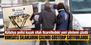 Kütahya’da yasa dışı silah ticaretine operasyon