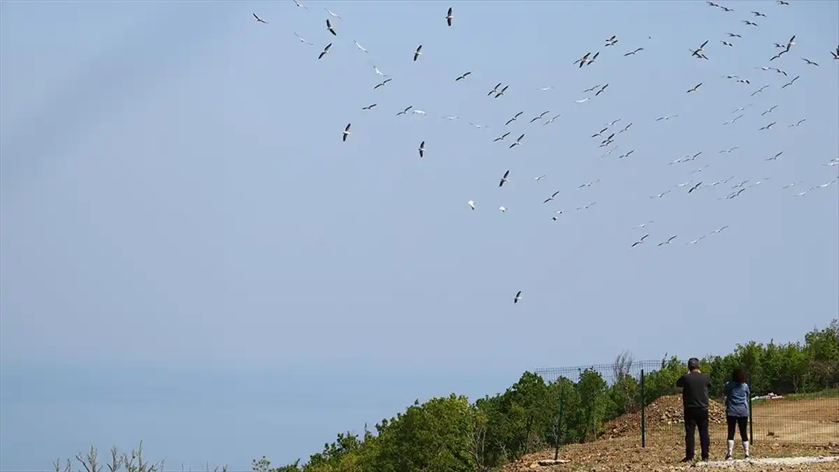 Tekirdağ‘ın Şarköy ilçesinde gökyüzünde