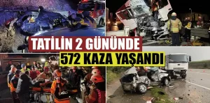 Tatilinin ilk 2 gününde kazalarda 12 kişi hayatını kaybetti