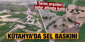 Kütahya’da dolu ve sağanak etkili oldu