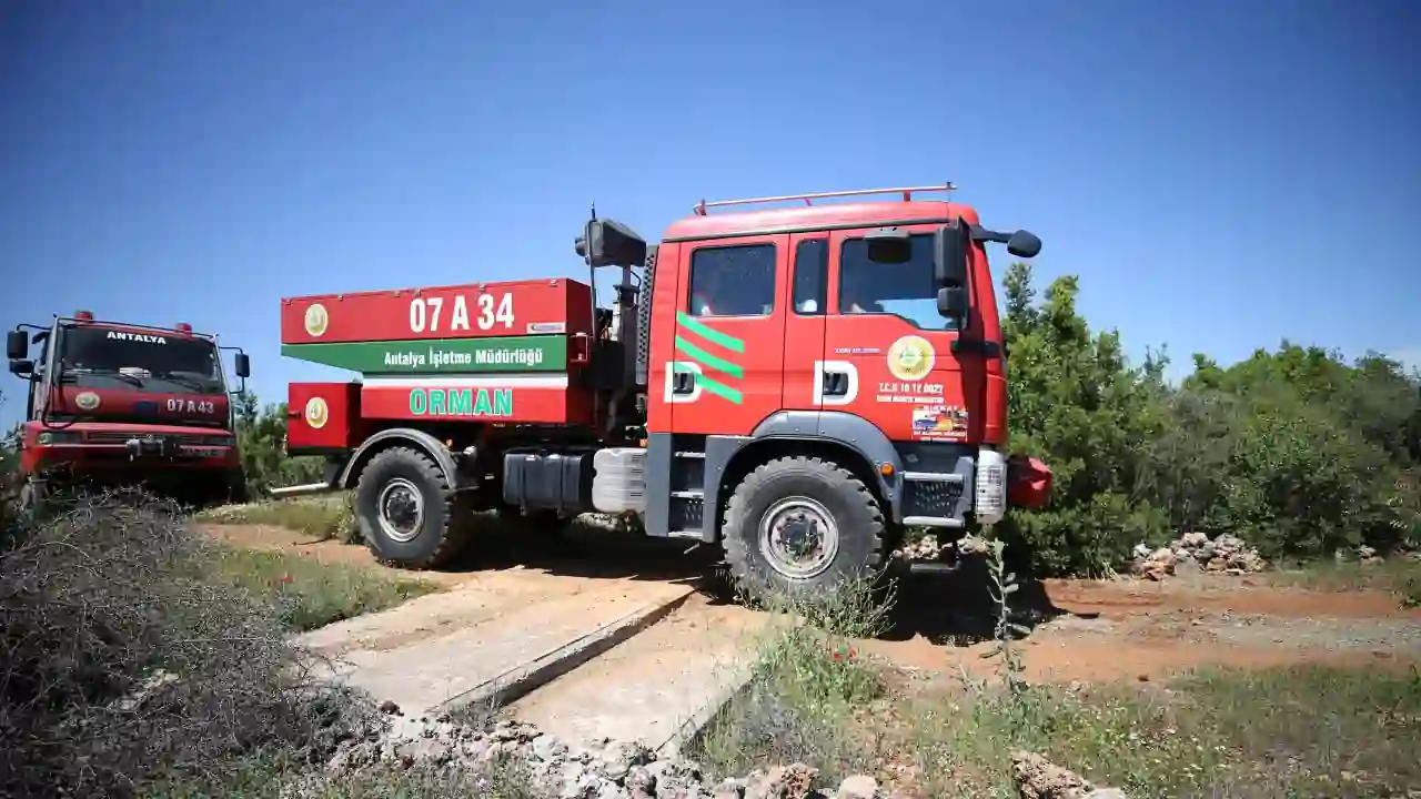 Antalya orman yangınlarıyla mücadelede