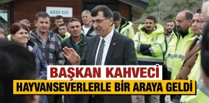 Başkan Kahveci Kütahya’da hayvanseverleri bakım evinde ağırladı