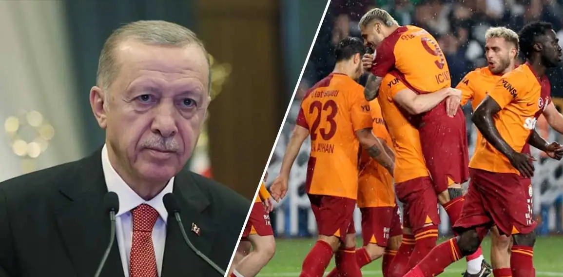 Cumhurbaşkanı Erdoğan’dan şampiyon Galatasaray’a