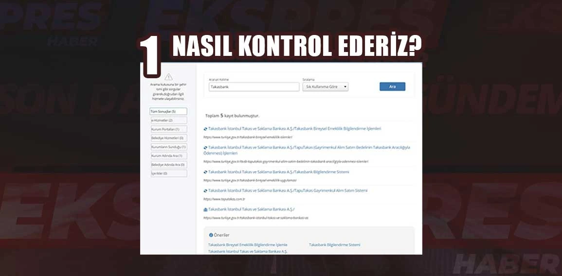 E-Devlet hesaplarınızı kontrol edin