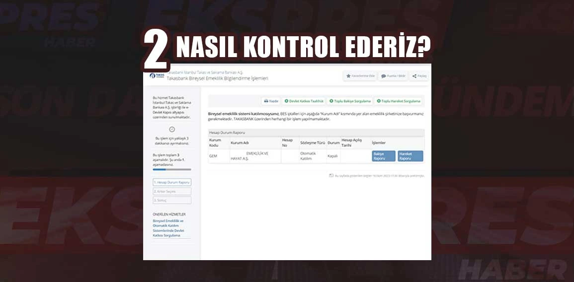 E-Devlet hesaplarınızı kontrol edin