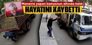 Kütahya’da manevra yapan kamyonun altında kaldı