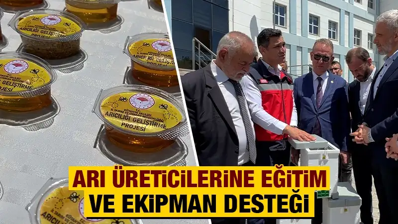 Kütahya’da arıcılara ekipman desteği