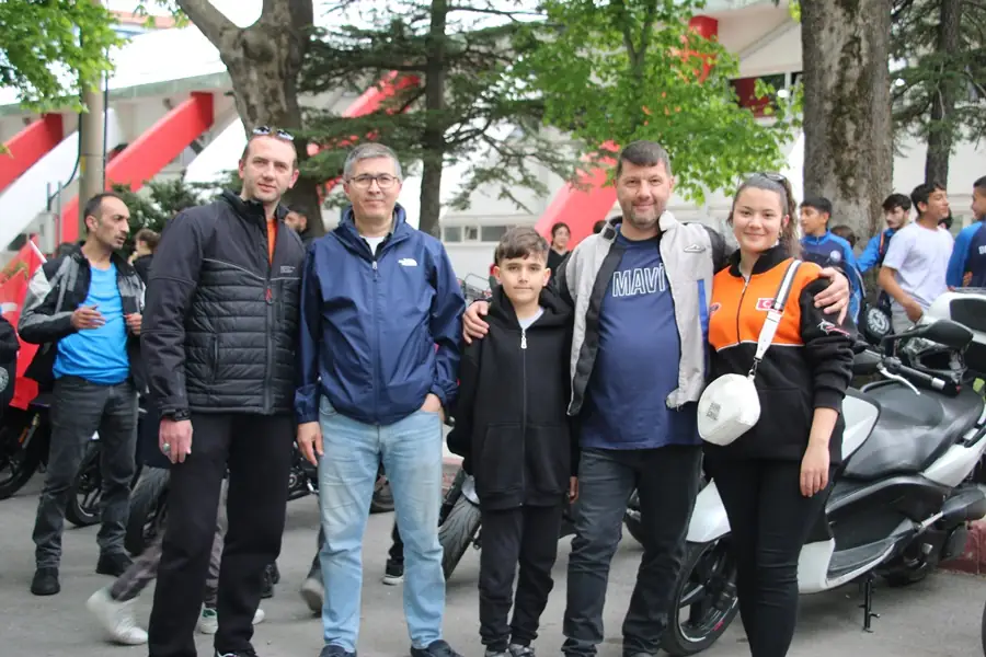 Kütahya'da motorcuların 19 Mayıs heyecanı