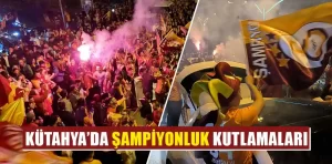 Kütahyalılar Galatasaray’ın şampiyonluğunu kutladı