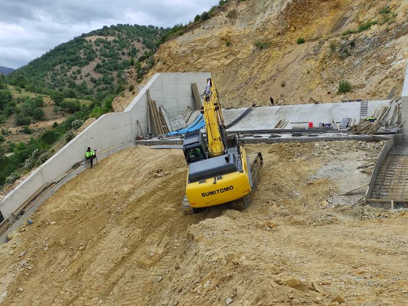 Manisa’da Alaağaç Barajı'nda inşaat çalışmaları sürüyor