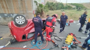 Muğla’da otomobil köprü ayağına çarptı: 2 yaralı