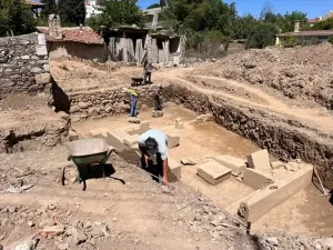 Muğla’da inşaat temelinde tarihi eserler bulundu