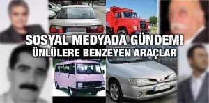 Sosyal medyada viral oldu! Ünlülere benzeyen arabalar