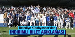 Belediye Kütahyaspor’dan indirimli bilet açıklaması 