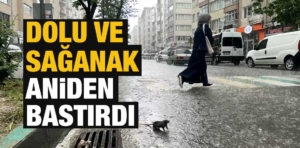 Kütahya’da ani sağanak ve dolu etkili oldu 