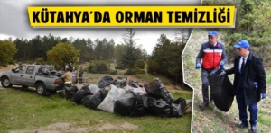 Kütahyalılar ‘Orman benim’ dedi, çöpleri topladı 