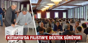 Kütahya’da Filistin’e destek için buluştular