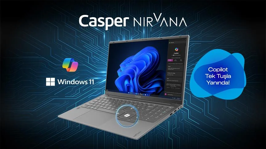 Casper Nirvana X600’e Microsoft Copilot tuşu eklendi