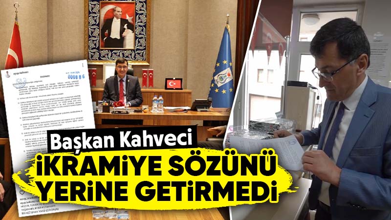 Kütahya Belediye Başkanı Kahveci, ikramiye sözünü yerine getirmedi