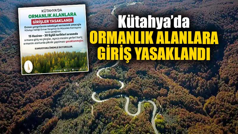 Kütahya’da orman yangınlarıyla mücadele