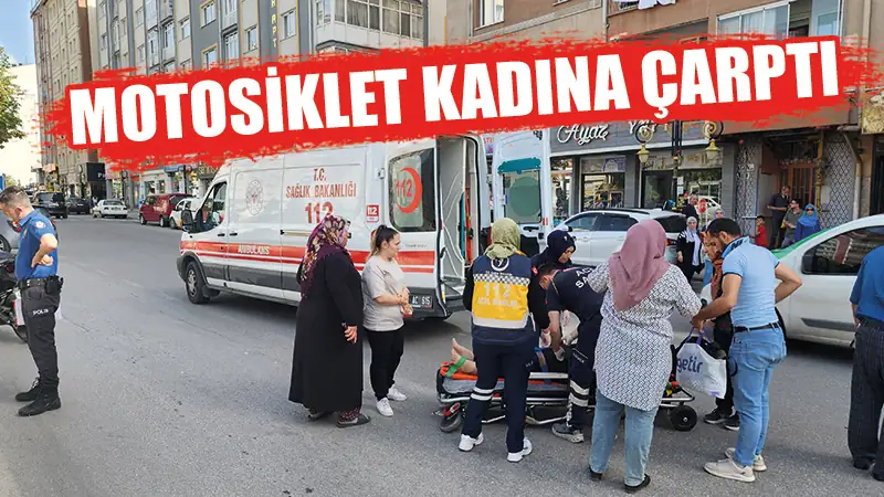 Kütahya’da motosiklet yayaya çarptı, 1 yaralı