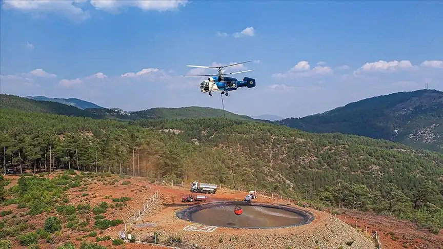 Orman yangınlarıyla mücadelede havuz ve göletlerin hayati rolü