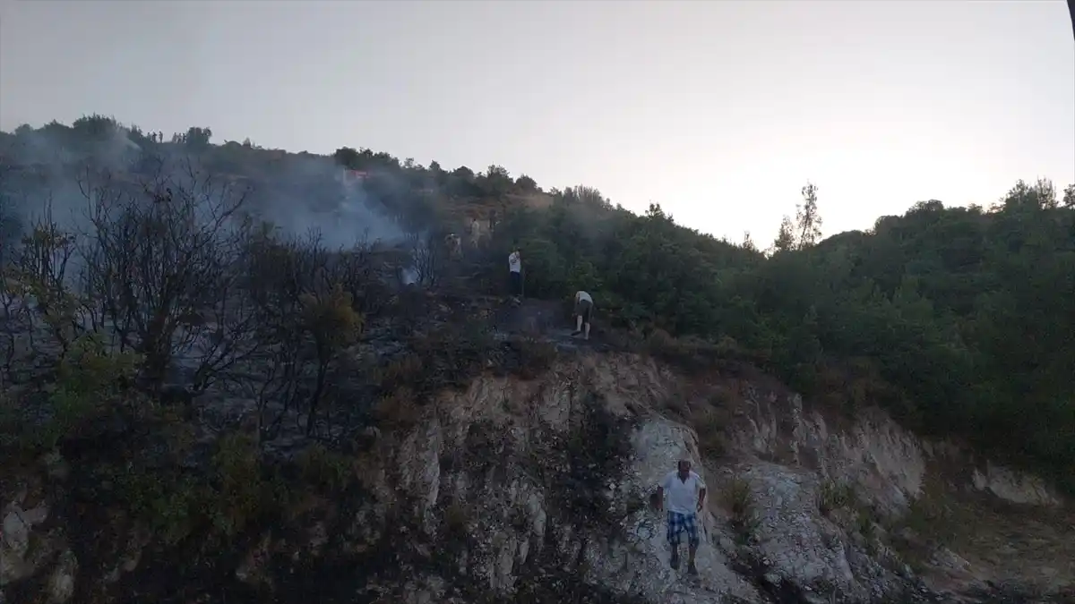 Denizli’de Otluk Alanda Çıkan Yangın Söndürüldü