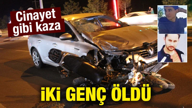 Kütahya’da otomobil motosiklete çarptı: 2 ölü