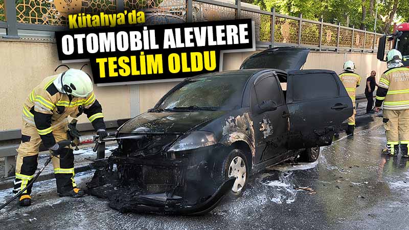 Kütahya'da seyir halindeki otomobilde