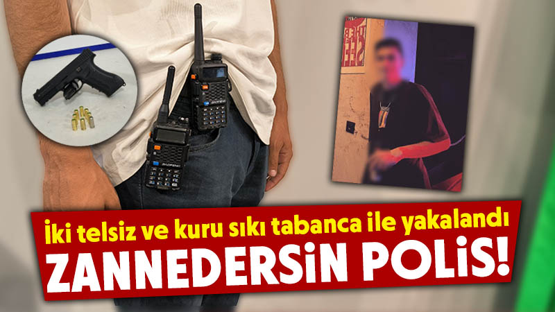 Kütahya’da polis frekansları yüklü telsizlerle yakalandı 