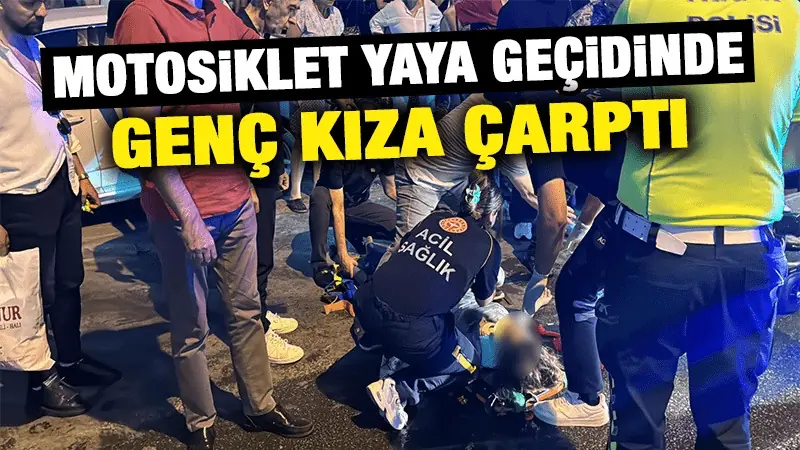 Kütahya’da motosikletin yaya geçidinde