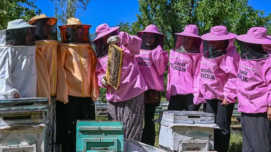 Pembe kıyafetli arıcılar ilham oluyor 