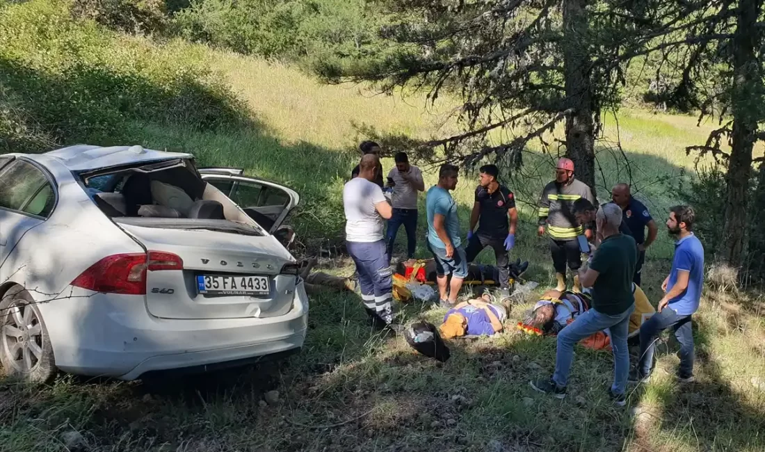 Manisa'nın Demirci ilçesinde uçuruma