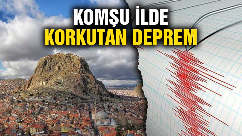 Afyonkarahisar’da 4,4 büyüklüğünde deprem