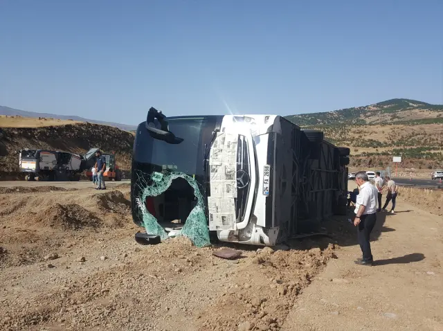 Bingöl'ün Solhan ilçesinde devrilen