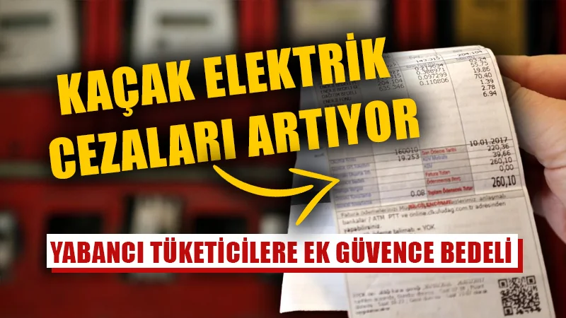 Kaçak elektrik kullanımına yüksek